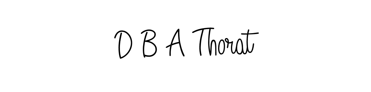 Create a beautiful signature design for name D B A Thorat. With this signature (Angelique-Rose-font-FFP) fonts, you can make a handwritten signature for free. D B A Thorat signature style 5 images and pictures png