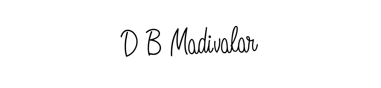 Also we have D B Madivalar name is the best signature style. Create professional handwritten signature collection using Angelique-Rose-font-FFP autograph style. D B Madivalar signature style 5 images and pictures png