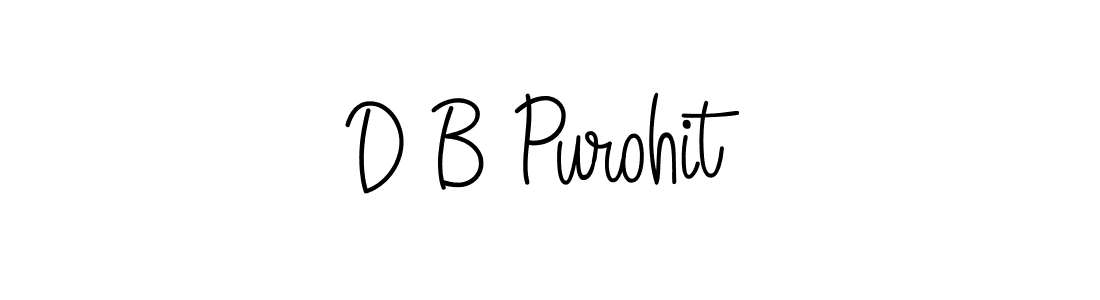 Best and Professional Signature Style for D B Purohit. Angelique-Rose-font-FFP Best Signature Style Collection. D B Purohit signature style 5 images and pictures png