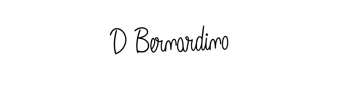 D Bernardino stylish signature style. Best Handwritten Sign (Angelique-Rose-font-FFP) for my name. Handwritten Signature Collection Ideas for my name D Bernardino. D Bernardino signature style 5 images and pictures png