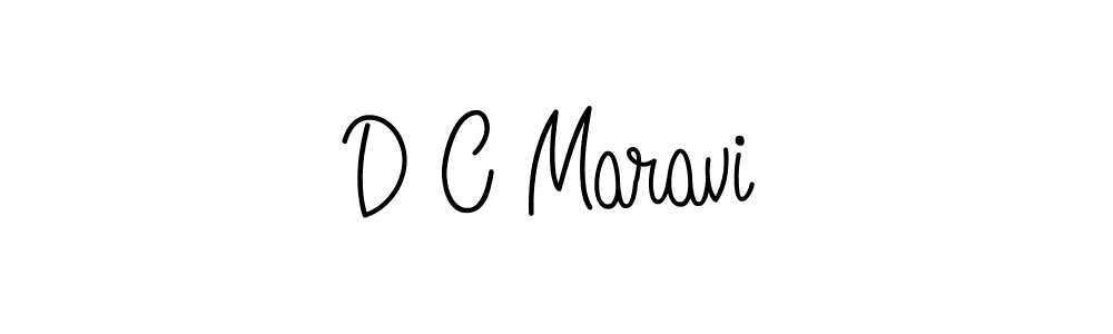 D C Maravi stylish signature style. Best Handwritten Sign (Angelique-Rose-font-FFP) for my name. Handwritten Signature Collection Ideas for my name D C Maravi. D C Maravi signature style 5 images and pictures png