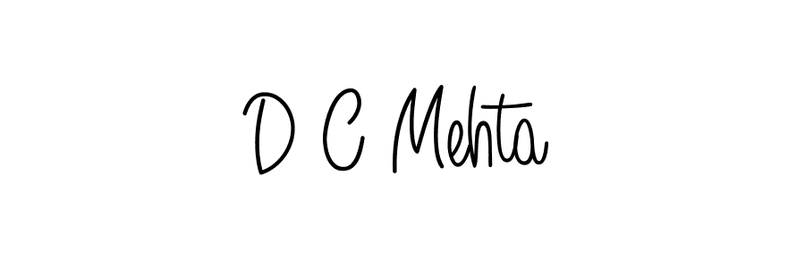 D C Mehta stylish signature style. Best Handwritten Sign (Angelique-Rose-font-FFP) for my name. Handwritten Signature Collection Ideas for my name D C Mehta. D C Mehta signature style 5 images and pictures png