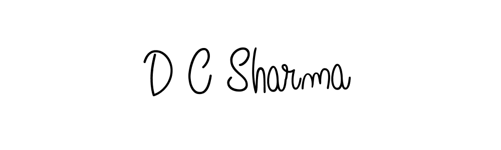 Create a beautiful signature design for name D C Sharma. With this signature (Angelique-Rose-font-FFP) fonts, you can make a handwritten signature for free. D C Sharma signature style 5 images and pictures png