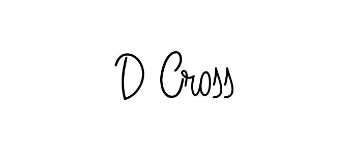 The best way (Angelique-Rose-font-FFP) to make a short signature is to pick only two or three words in your name. The name D Cross include a total of six letters. For converting this name. D Cross signature style 5 images and pictures png