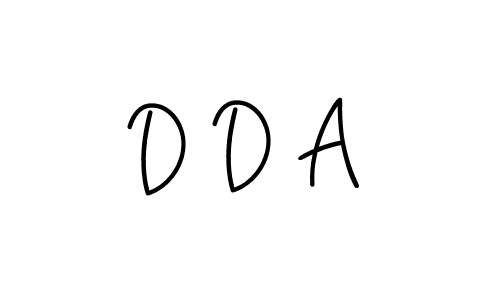 D D A stylish signature style. Best Handwritten Sign (Angelique-Rose-font-FFP) for my name. Handwritten Signature Collection Ideas for my name D D A. D D A signature style 5 images and pictures png