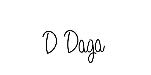 D Daga stylish signature style. Best Handwritten Sign (Angelique-Rose-font-FFP) for my name. Handwritten Signature Collection Ideas for my name D Daga. D Daga signature style 5 images and pictures png