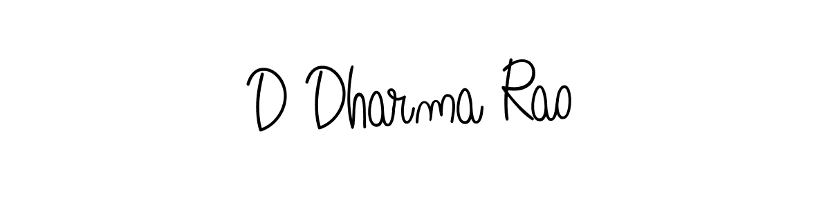 How to make D Dharma Rao signature? Angelique-Rose-font-FFP is a professional autograph style. Create handwritten signature for D Dharma Rao name. D Dharma Rao signature style 5 images and pictures png