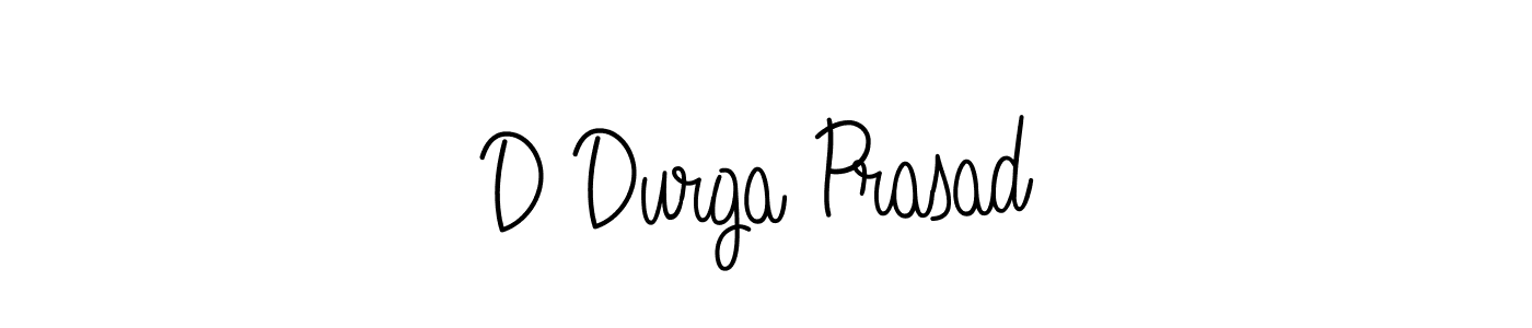Create a beautiful signature design for name D Durga Prasad. With this signature (Angelique-Rose-font-FFP) fonts, you can make a handwritten signature for free. D Durga Prasad signature style 5 images and pictures png