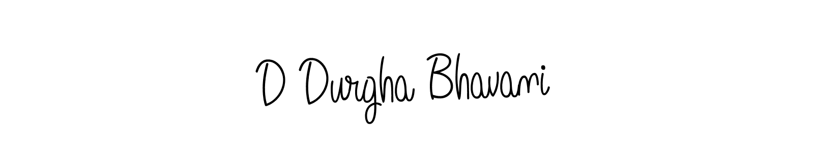 Make a beautiful signature design for name D Durgha Bhavani. With this signature (Angelique-Rose-font-FFP) style, you can create a handwritten signature for free. D Durgha Bhavani signature style 5 images and pictures png