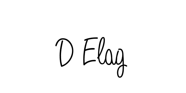 Make a beautiful signature design for name D Elag. With this signature (Angelique-Rose-font-FFP) style, you can create a handwritten signature for free. D Elag signature style 5 images and pictures png