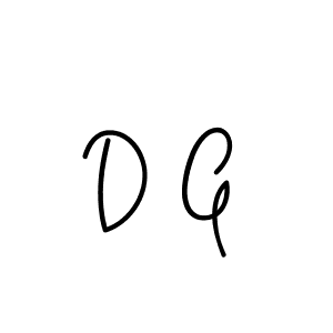 Design your own signature with our free online signature maker. With this signature software, you can create a handwritten (Angelique-Rose-font-FFP) signature for name D G. D G signature style 5 images and pictures png