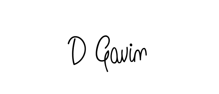 Design your own signature with our free online signature maker. With this signature software, you can create a handwritten (Angelique-Rose-font-FFP) signature for name D Gavin. D Gavin signature style 5 images and pictures png