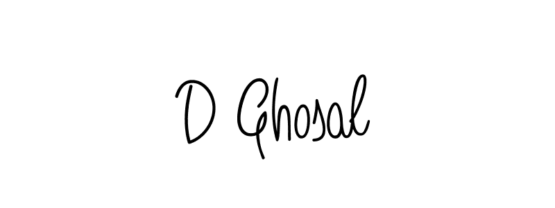Make a beautiful signature design for name D Ghosal. Use this online signature maker to create a handwritten signature for free. D Ghosal signature style 5 images and pictures png