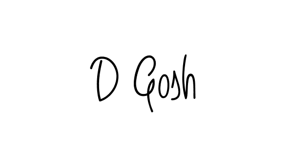 Make a beautiful signature design for name D Gosh. With this signature (Angelique-Rose-font-FFP) style, you can create a handwritten signature for free. D Gosh signature style 5 images and pictures png