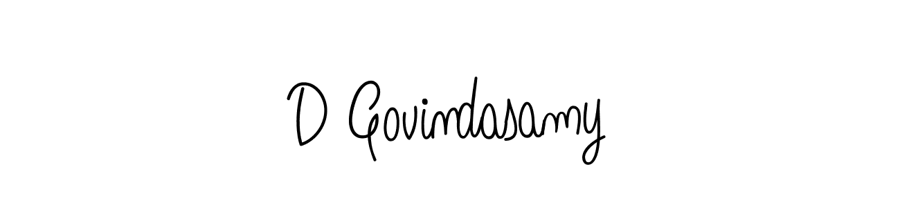 Design your own signature with our free online signature maker. With this signature software, you can create a handwritten (Angelique-Rose-font-FFP) signature for name D Govindasamy. D Govindasamy signature style 5 images and pictures png