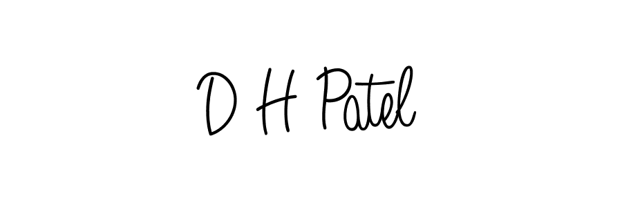 You should practise on your own different ways (Angelique-Rose-font-FFP) to write your name (D H Patel) in signature. don't let someone else do it for you. D H Patel signature style 5 images and pictures png