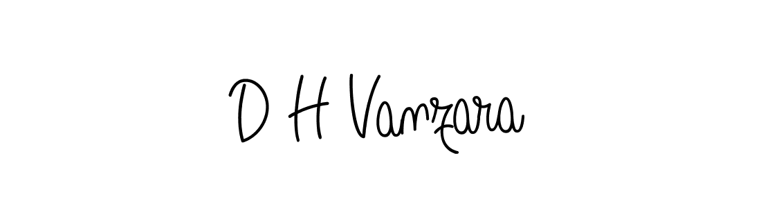 Design your own signature with our free online signature maker. With this signature software, you can create a handwritten (Angelique-Rose-font-FFP) signature for name D H Vanzara. D H Vanzara signature style 5 images and pictures png