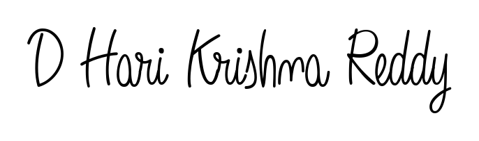 Style your name D Hari Krishna Reddy with confidence using Angelique-Rose-font-FFP signature design. Simple, elegant, and ready for immediate document use. D Hari Krishna Reddy signature style 5 images and pictures png