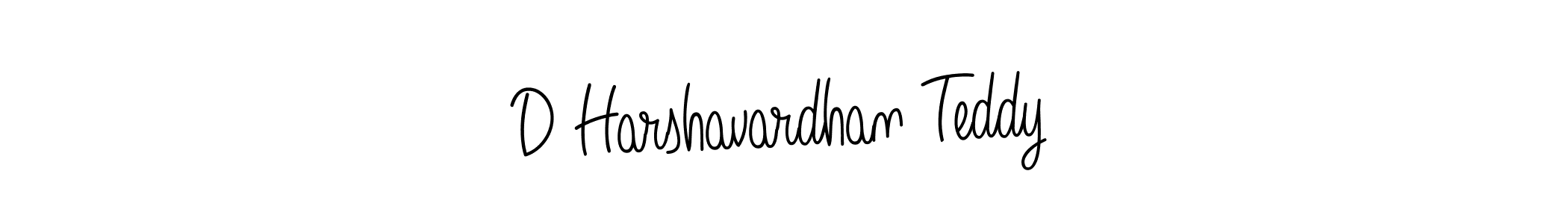 Create a beautiful signature design for name D Harshavardhan Teddy. With this signature (Angelique-Rose-font-FFP) fonts, you can make a handwritten signature for free. D Harshavardhan Teddy signature style 5 images and pictures png