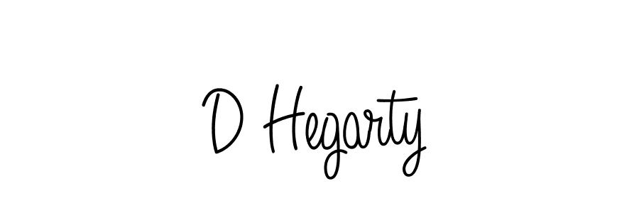 You should practise on your own different ways (Angelique-Rose-font-FFP) to write your name (D Hegarty) in signature. don't let someone else do it for you. D Hegarty signature style 5 images and pictures png