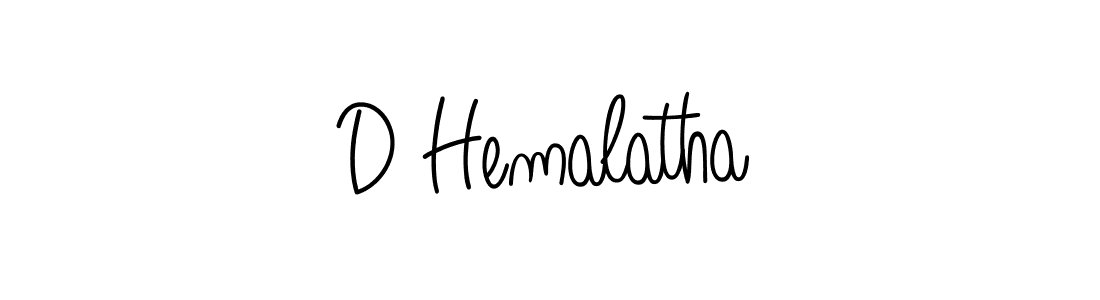 The best way (Angelique-Rose-font-FFP) to make a short signature is to pick only two or three words in your name. The name D Hemalatha include a total of six letters. For converting this name. D Hemalatha signature style 5 images and pictures png