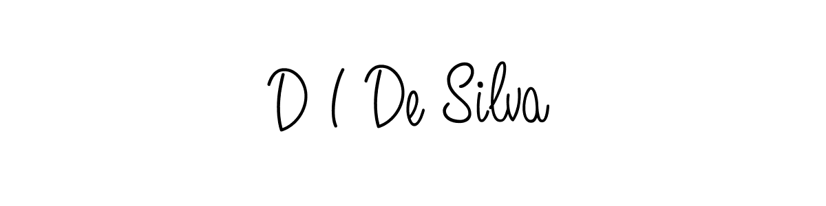 How to make D I De Silva name signature. Use Angelique-Rose-font-FFP style for creating short signs online. This is the latest handwritten sign. D I De Silva signature style 5 images and pictures png