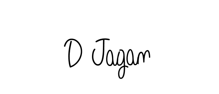 D Jagan stylish signature style. Best Handwritten Sign (Angelique-Rose-font-FFP) for my name. Handwritten Signature Collection Ideas for my name D Jagan. D Jagan signature style 5 images and pictures png