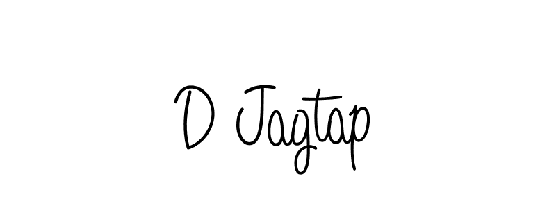 Create a beautiful signature design for name D Jagtap. With this signature (Angelique-Rose-font-FFP) fonts, you can make a handwritten signature for free. D Jagtap signature style 5 images and pictures png