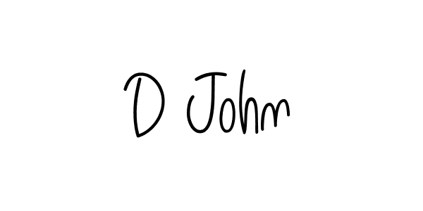 Design your own signature with our free online signature maker. With this signature software, you can create a handwritten (Angelique-Rose-font-FFP) signature for name D John. D John signature style 5 images and pictures png