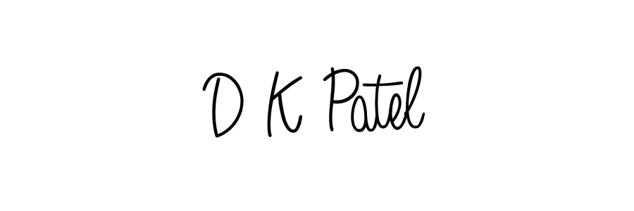 Create a beautiful signature design for name D K Patel. With this signature (Angelique-Rose-font-FFP) fonts, you can make a handwritten signature for free. D K Patel signature style 5 images and pictures png