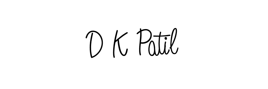 Make a beautiful signature design for name D K Patil. Use this online signature maker to create a handwritten signature for free. D K Patil signature style 5 images and pictures png