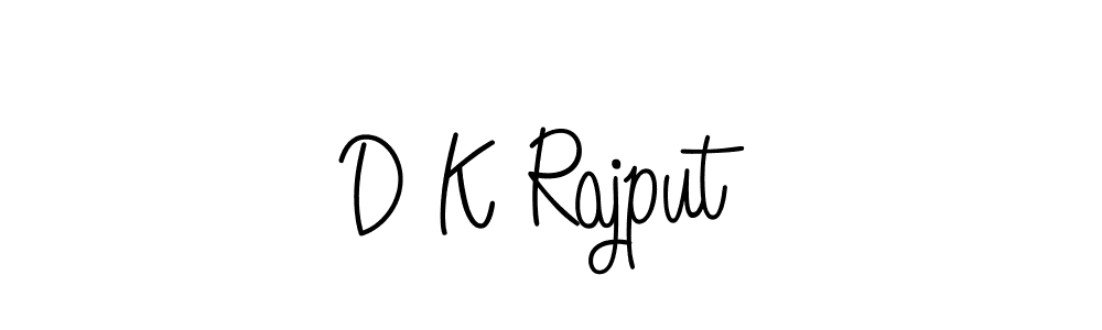 D K Rajput stylish signature style. Best Handwritten Sign (Angelique-Rose-font-FFP) for my name. Handwritten Signature Collection Ideas for my name D K Rajput. D K Rajput signature style 5 images and pictures png