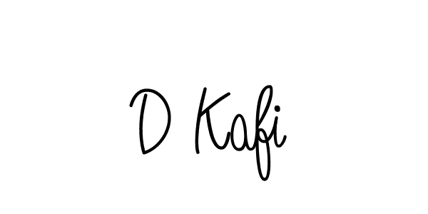 Design your own signature with our free online signature maker. With this signature software, you can create a handwritten (Angelique-Rose-font-FFP) signature for name D Kafi. D Kafi signature style 5 images and pictures png