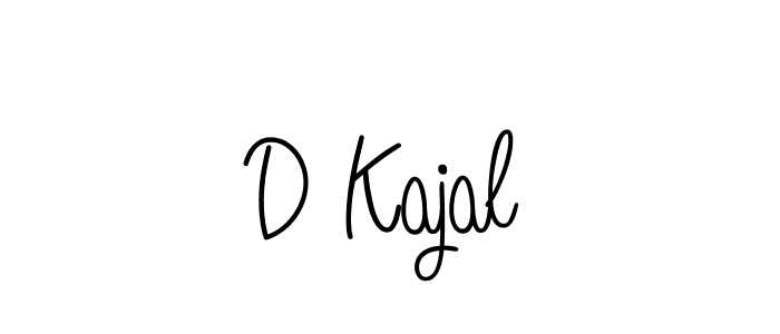 Make a beautiful signature design for name D Kajal. Use this online signature maker to create a handwritten signature for free. D Kajal signature style 5 images and pictures png