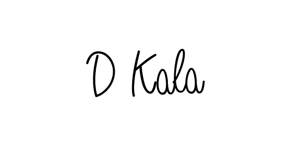 Use a signature maker to create a handwritten signature online. With this signature software, you can design (Angelique-Rose-font-FFP) your own signature for name D Kala. D Kala signature style 5 images and pictures png