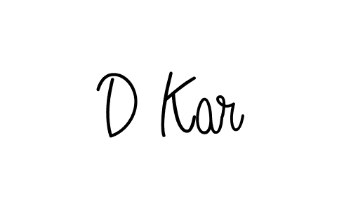 How to make D Kar signature? Angelique-Rose-font-FFP is a professional autograph style. Create handwritten signature for D Kar name. D Kar signature style 5 images and pictures png