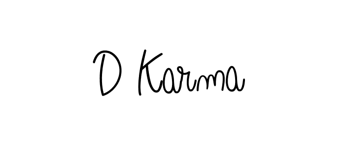 It looks lik you need a new signature style for name D Karma. Design unique handwritten (Angelique-Rose-font-FFP) signature with our free signature maker in just a few clicks. D Karma signature style 5 images and pictures png