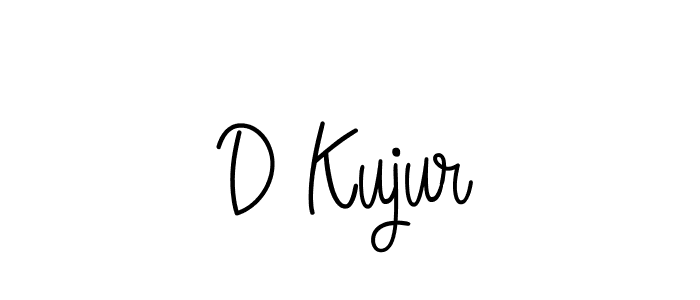 The best way (Angelique-Rose-font-FFP) to make a short signature is to pick only two or three words in your name. The name D Kujur include a total of six letters. For converting this name. D Kujur signature style 5 images and pictures png