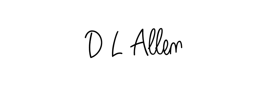 Design your own signature with our free online signature maker. With this signature software, you can create a handwritten (Angelique-Rose-font-FFP) signature for name D L Allen. D L Allen signature style 5 images and pictures png