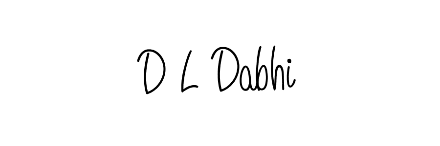 Create a beautiful signature design for name D L Dabhi. With this signature (Angelique-Rose-font-FFP) fonts, you can make a handwritten signature for free. D L Dabhi signature style 5 images and pictures png