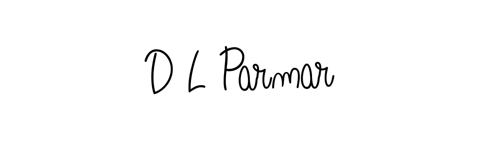 Design your own signature with our free online signature maker. With this signature software, you can create a handwritten (Angelique-Rose-font-FFP) signature for name D L Parmar. D L Parmar signature style 5 images and pictures png