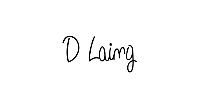 Create a beautiful signature design for name D Laing. With this signature (Angelique-Rose-font-FFP) fonts, you can make a handwritten signature for free. D Laing signature style 5 images and pictures png