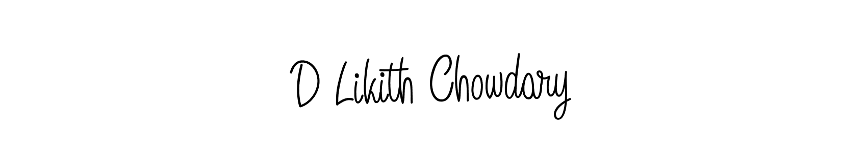 Make a short D Likith Chowdary signature style. Manage your documents anywhere anytime using Angelique-Rose-font-FFP. Create and add eSignatures, submit forms, share and send files easily. D Likith Chowdary signature style 5 images and pictures png