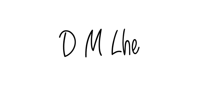 Design your own signature with our free online signature maker. With this signature software, you can create a handwritten (Angelique-Rose-font-FFP) signature for name D M Lhe. D M Lhe signature style 5 images and pictures png