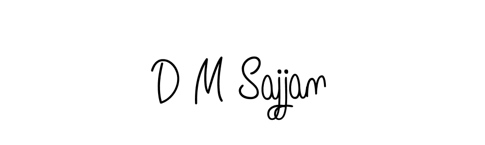 Create a beautiful signature design for name D M Sajjan. With this signature (Angelique-Rose-font-FFP) fonts, you can make a handwritten signature for free. D M Sajjan signature style 5 images and pictures png