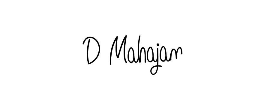 Create a beautiful signature design for name D Mahajan. With this signature (Angelique-Rose-font-FFP) fonts, you can make a handwritten signature for free. D Mahajan signature style 5 images and pictures png