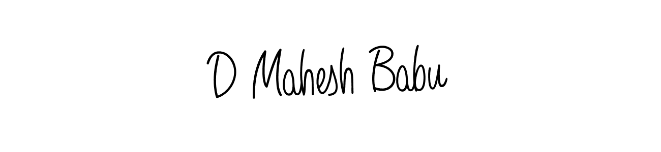 Design your own signature with our free online signature maker. With this signature software, you can create a handwritten (Angelique-Rose-font-FFP) signature for name D Mahesh Babu. D Mahesh Babu signature style 5 images and pictures png