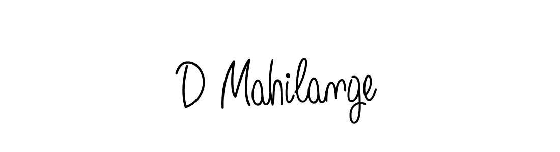 Design your own signature with our free online signature maker. With this signature software, you can create a handwritten (Angelique-Rose-font-FFP) signature for name D Mahilange. D Mahilange signature style 5 images and pictures png