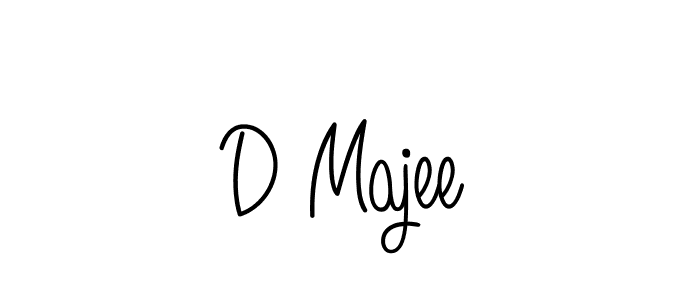 Use a signature maker to create a handwritten signature online. With this signature software, you can design (Angelique-Rose-font-FFP) your own signature for name D Majee. D Majee signature style 5 images and pictures png