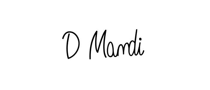 How to make D Mandi name signature. Use Angelique-Rose-font-FFP style for creating short signs online. This is the latest handwritten sign. D Mandi signature style 5 images and pictures png